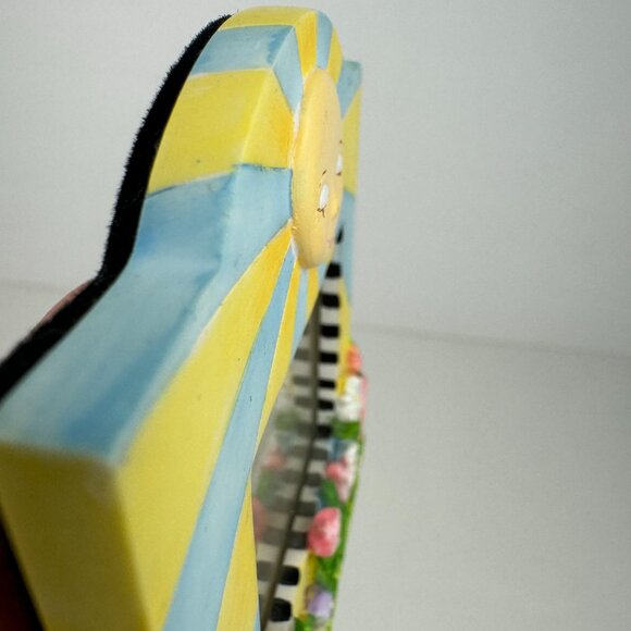 Vtg Miniature Pic Frame Tabletop Cartoon Sun Flowers Pastel Michel and Company - Picture 11 of 12